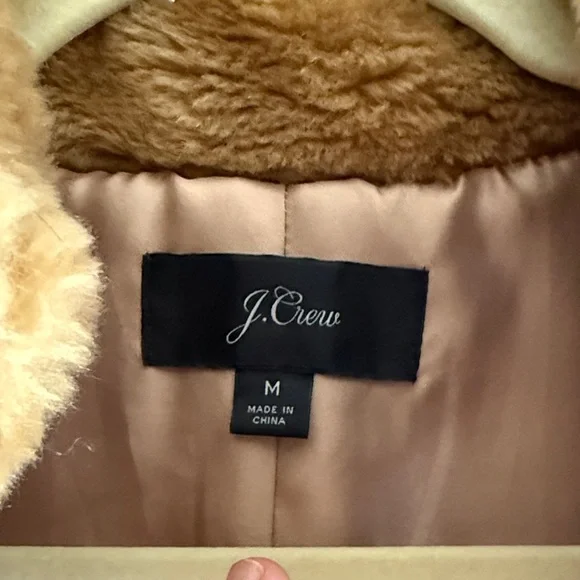 J. Crew Tan Sherpa Vest - Picture 2 of 4
